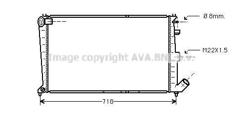 AVA QUALITY COOLING Радиатор, охлаждение двигателя CN2039